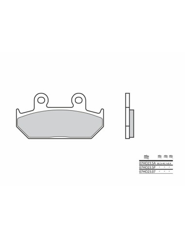 Plăcuțe de frână BREMBO Street Carbon Ceramic - 07HO2307