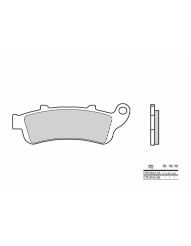 BREMBO Street Carbon Ceramic Brake pads - 07HO4206