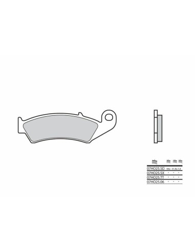 BREMBO Street Carbon Ceramic Brake pads - 07HO2506