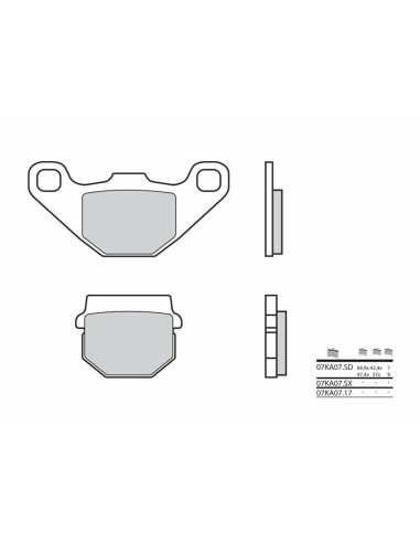 BREMBO Off-Road Sintered Metal Brake pads - 07KA07SX