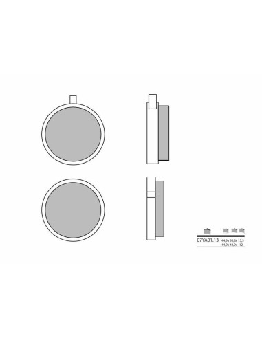 BREMBO Street Carbon Ceramic Brake pads - 07YA0113