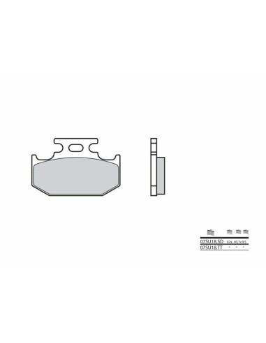 BREMBO Off-Road Sintered Metal Brake pads - 07SU18SD