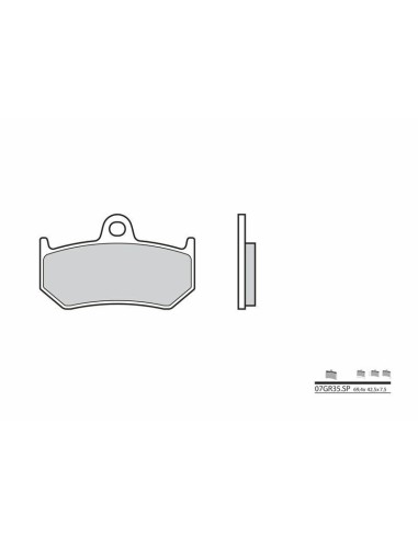BREMBO Street Sintered Metal Brake pads - 07GR35SP