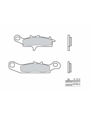 BREMBO Off-Road Sintered Metal Brake pads - 07KA24SD