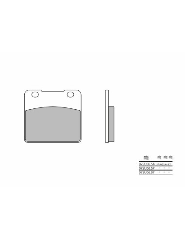 BREMBO Street Sintered Metal Brake pads - 07SU06SP