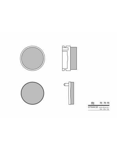 BREMBO Off-Road Sintered Metal Brake pads - 07YA44SD