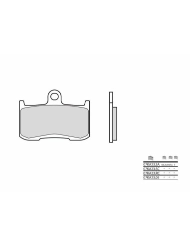 BREMBO Street Sintered Metal Brake pads - 07KA23SA