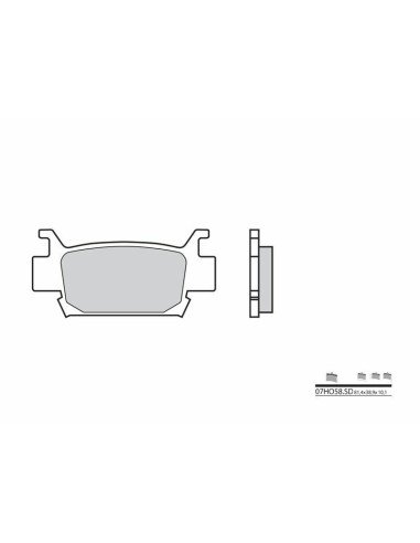 BREMBO Off-Road Sintered Metal Brake pads - 07HO58SD