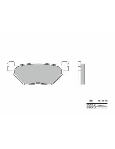 BREMBO Street Sintered Metal Brake pads - 07YA39SP