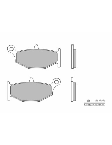 BREMBO Street Sintered Metal Brake pads - 07SU32SP