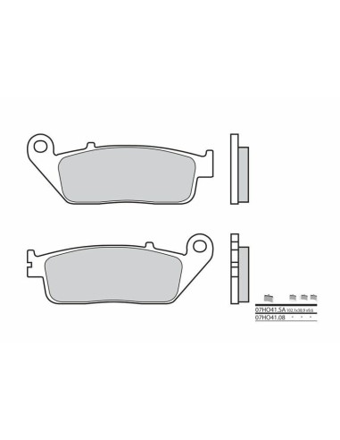 BREMBO Street Sintered Metal Brake pads - 07HO41SA