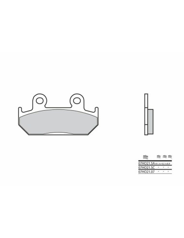 BREMBO Street Sintered Metal Brake pads - 07HO21SA