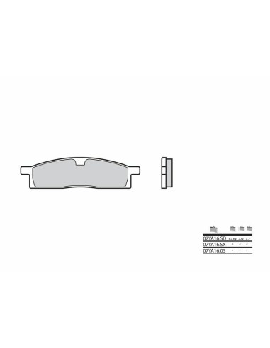 BREMBO Street Carbon Ceramic Brake pads - 07YA1605