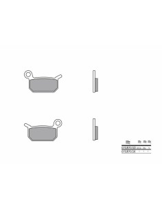 Plăcuțe de frână din metal...