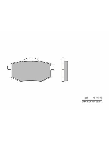 BREMBO Street Carbon Ceramic Brake pads - 07YA1909