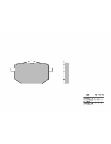 BREMBO Street Sintered Metal Brake pads - 07YA18SA