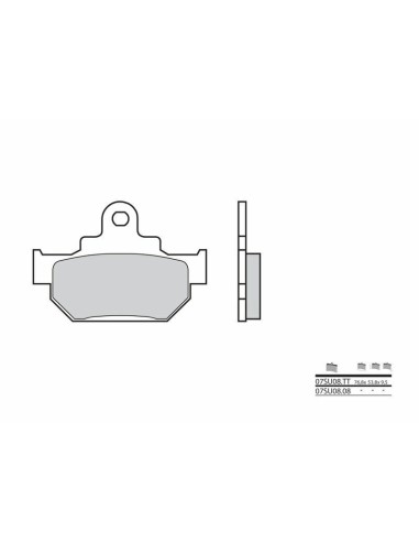 Plăcuțe de frână BREMBO Street Carbon Ceramic - 07SU0808