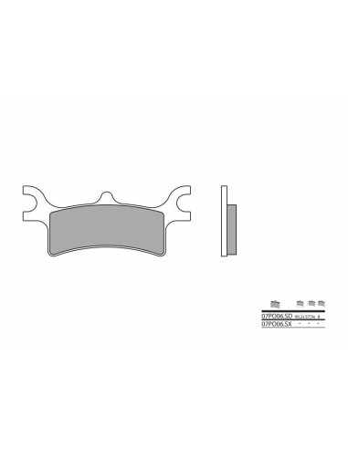 BREMBO Off-Road Sintered Metal Brake pads - 07PO06SX