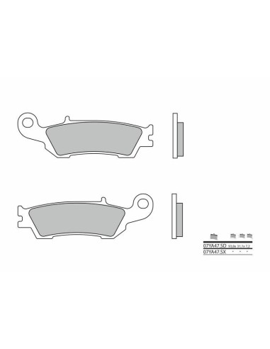 BREMBO Off-Road Sintered Metal Brake pads - 07YA47SX