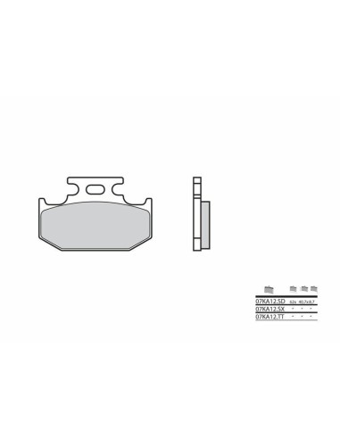 BREMBO Off-Road Sintered Metal Brake pads - 07KA12SX