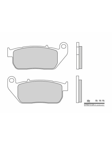 BREMBO Street Sintered Metal Brake pads - 07HD13SA