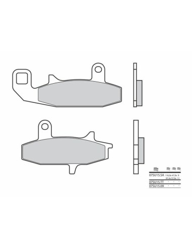 BREMBO Street Carbon Ceramic Brake pads - 07SU1509