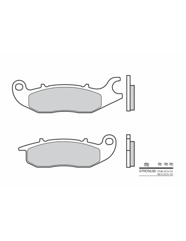 BREMBO Street Carbon Ceramic Brake pads - 07HO5606