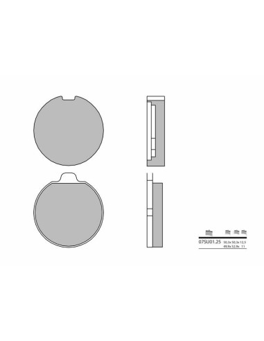 BREMBO Street Carbon Ceramic Brake pads - 07SU0125