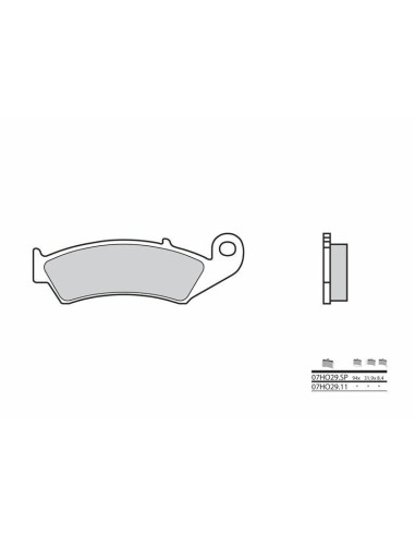 BREMBO Street Sintered Metal Brake pads - 07HO29SP