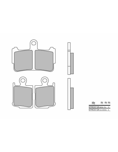 BREMBO Street Sintered Metal Brake pads - 07HO37SA