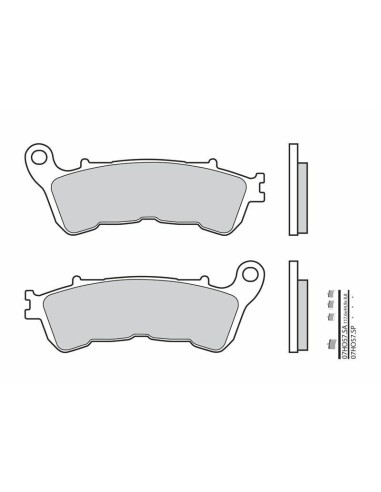 Plăcuțe de frână din metal sinterizat BREMBO Street - 07HO57SP