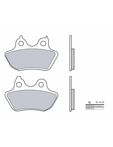 BREMBO Street Sintered Metal Brake pads - 07HD18SP