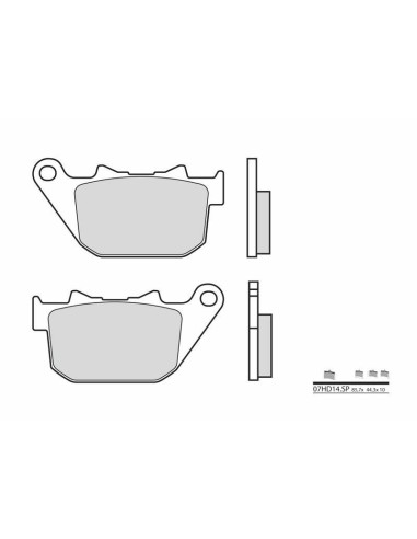 BREMBO Street Sintered Metal Brake pads - 07HD14SP