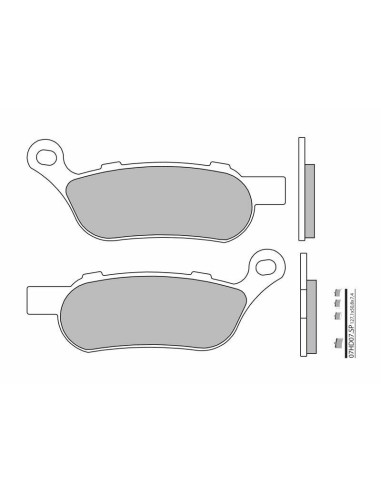 BREMBO Street Sintered Metal Brake pads - 07HD07SP