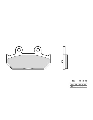 BREMBO Scooter Sintered Metal Brake pads - 07058XS