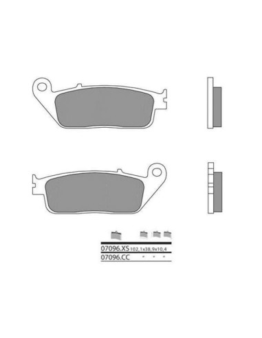 BREMBO Scooter Sintered Metal Brake pads - 07096XS