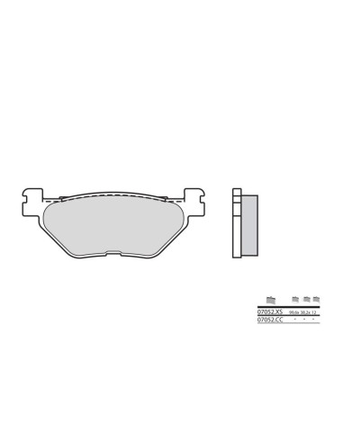 BREMBO Scooter Sintered Metal Brake pads - 07052XS