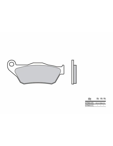 BREMBO Scooter Sintered Metal Brake pads - 07065XS