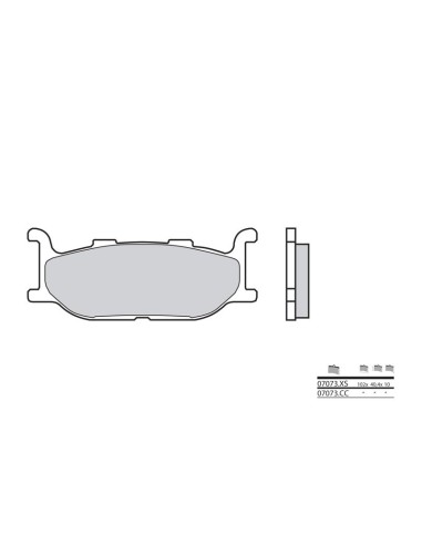 BREMBO Scooter Sintered Metal Brake pads - 07073XS