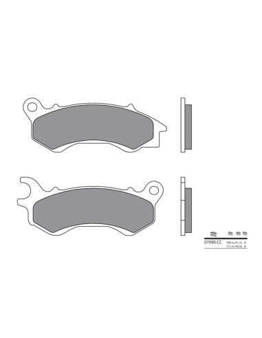 BREMBO Scooter Carbon Ceramic Brake pads - 07090CC