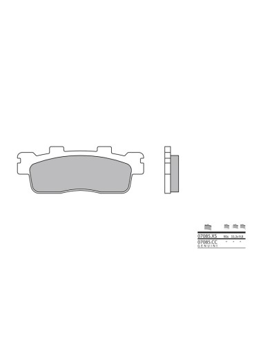 BREMBO Scooter Carbon Ceramic Brake pads - 07085CC