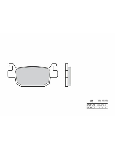 BREMBO Scooter Sintered Metal Brake pads - 07064XS