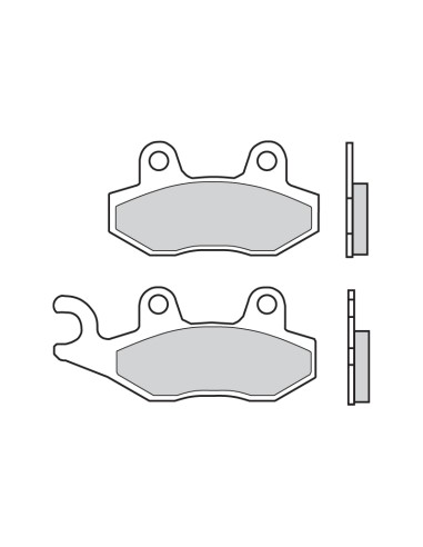 Plăcuțe de frână din metal sinterizat pentru scuter BREMBO - 07076XS