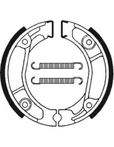 TECNIUM Scooter/Street/Off-Road/ATV Organic Brake shoes  - BA013