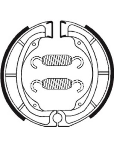 Saboți de frână organici TECNIUM Stradă/Off-Road/ATV - BA016