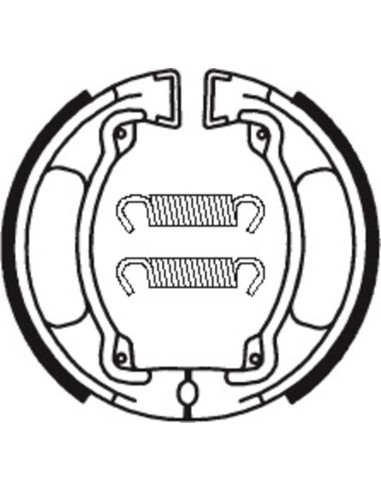 TECNIUM Scooter/Street/Off-Road Organic Brake shoes  - BA032