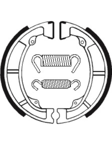 TECNIUM Street/Off-Road Organic Brake shoes  - BA039