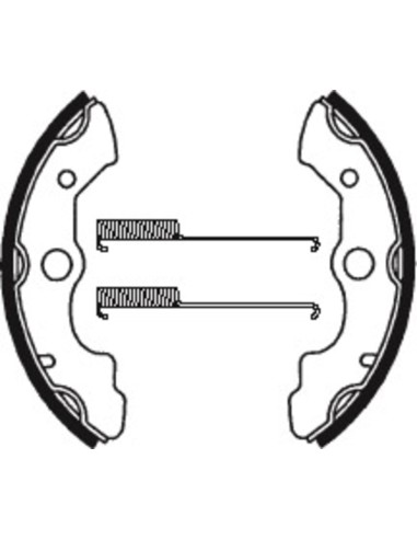 TECNIUM ATV Organic Brake shoes  - BA045