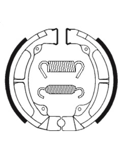 Saboți de frână organici TECNIUM Stradă/Off-Road - BA056