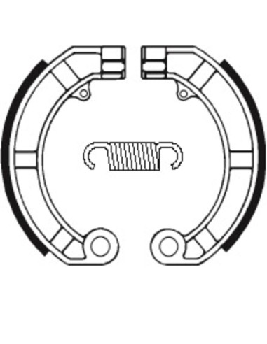 Saboți de frână organici pentru scuter TECNIUM - BA146